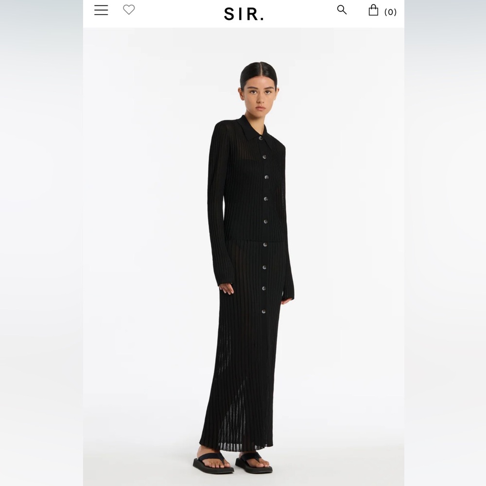 SIR EVA BUTTONED MAXI DRESS - Picture 4 of 9